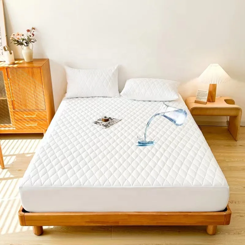 Jize Soft Terry Mattress Waterproof Protector Bed Bug Mattress Cover Washing Machine Quality OPP Bag Fabric Woven Microfiber 40