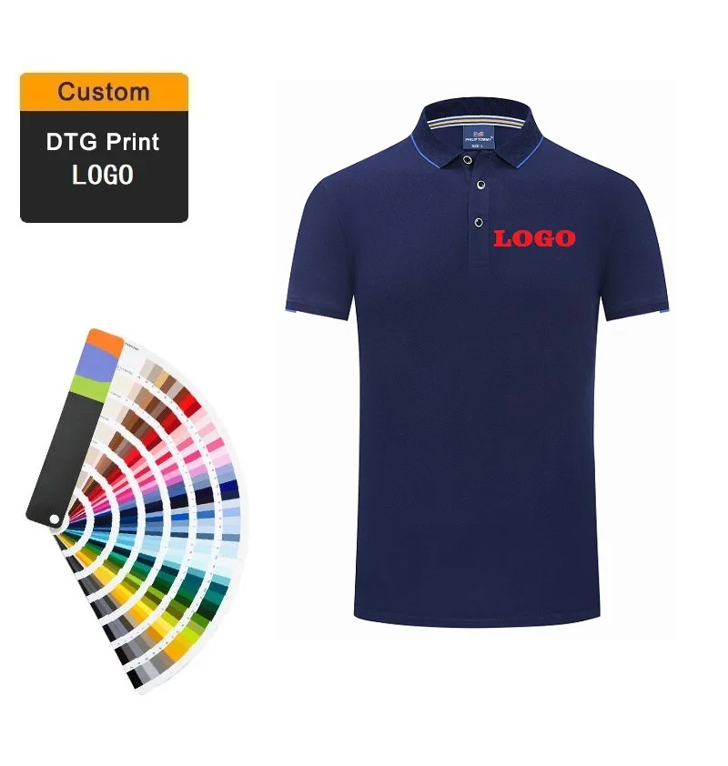 High-quality Golf Clothing Embroidered Printed Custom Logo Design Plain Golf Cotton Polyester Sport Blank Men's Polo T Shirt