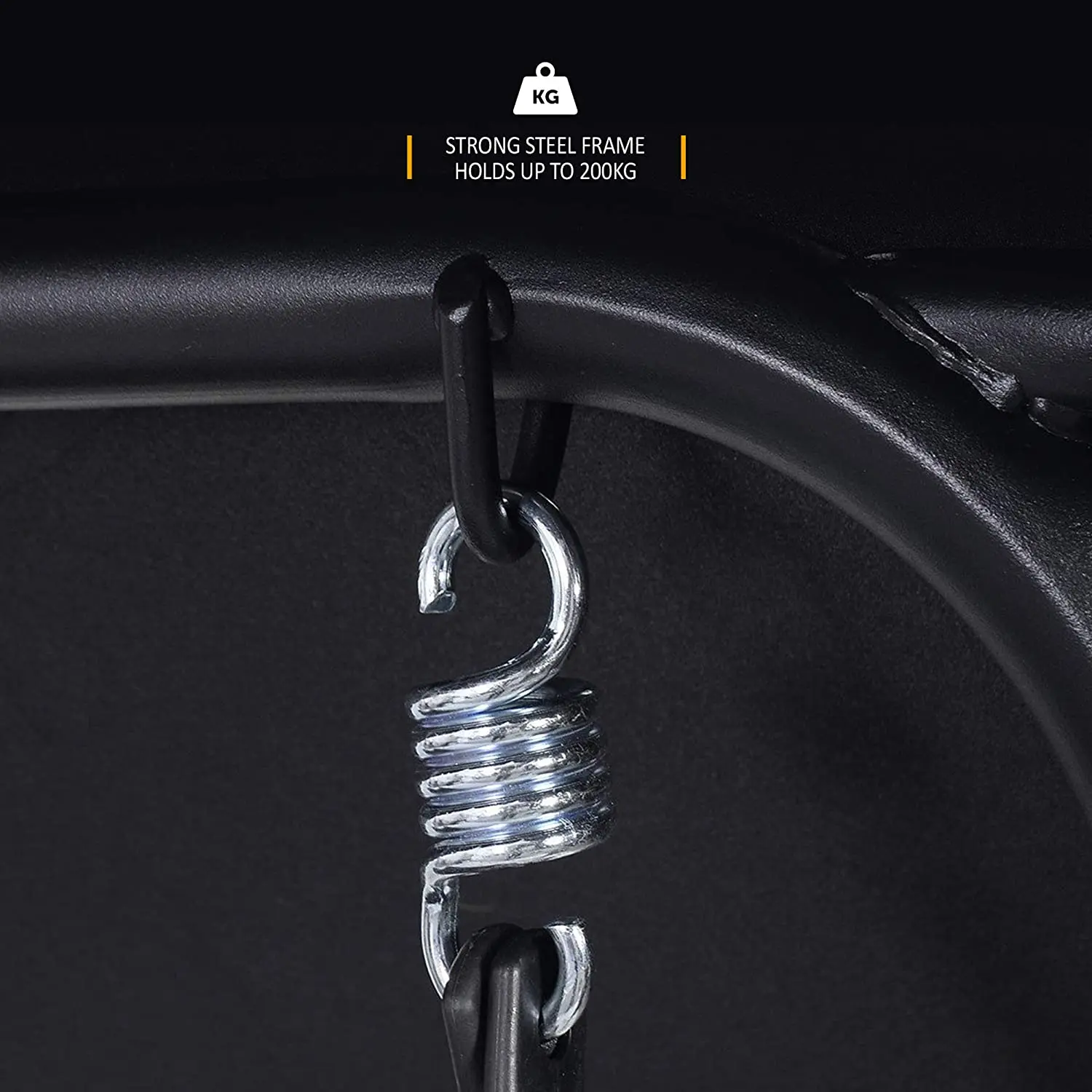 3 Seater Swing Hammock with Removable Canopy Padded Seat with Strong Powder Coated Steel Frame