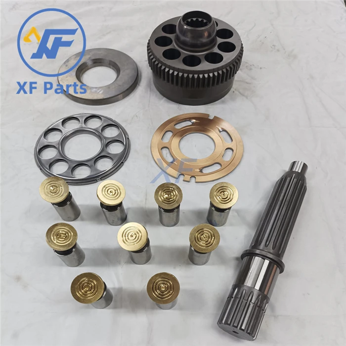 XF swing motor parts M5X180 shaft,set plate,swash plate,valve plate,piston shoe friction plate,separation plate
