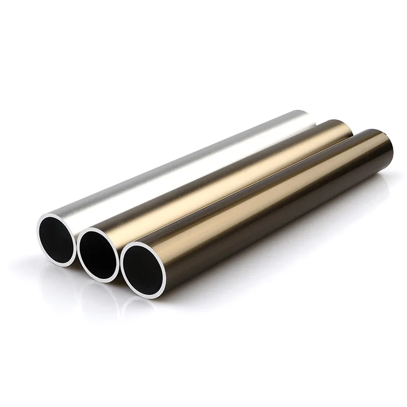 aluminum round pipe pole  30*15mm  0.7m thick round hollow tube aluminum wardrobe closet poles with socket holder
