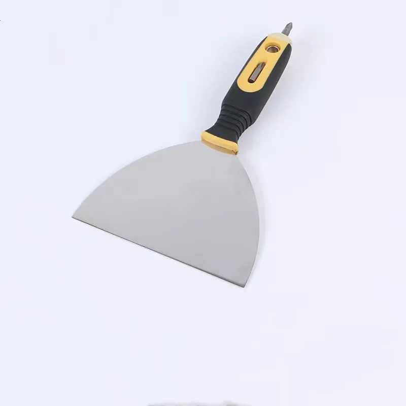 4 inch 6 inch Knife Scrapper Flexible Blade concrete Putty Knife Scraper Rubber&plastic handle W/METAL TIP tools