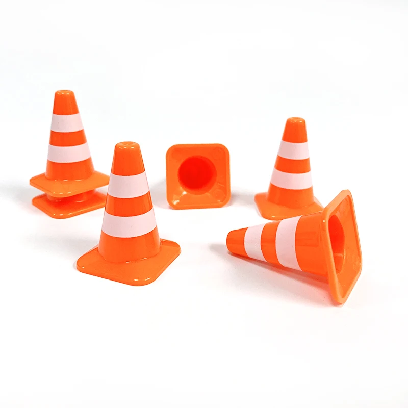 Mini Plastic Traffic Road Cones Toys Training Roadblock Signs Children Educational Toy Kindergarten Teaching Aids