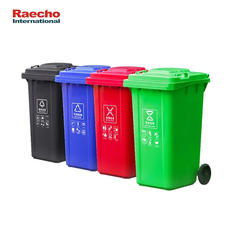Medical Plastic Waste Bin Dustbin Truck 30L 50L 100L 120L Outdoor Recycle Pedal Mobile Garbage Bin