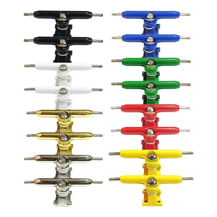 34mm single axle fingerboard trucks for finger skateboard trucks 8 colors with Lock Nuts