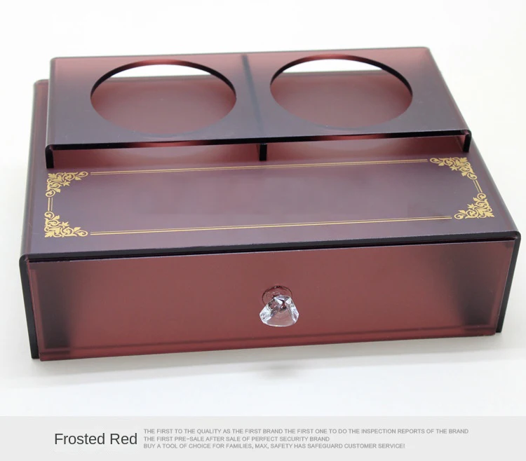 Customized drawer-type hotel supplies dental implements organizers clear acrylic display case box