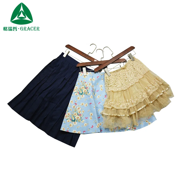 Ladies Cotton Skirt Mini Used Clothes Dubai Second Hand Clothing Ukay Ukay Bale