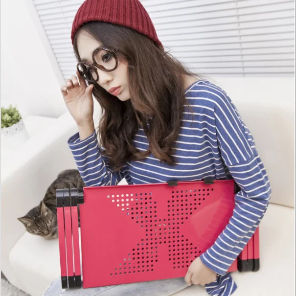 Design Adjustable Laptop Stand Notebook Table 2019 Office Furniture Office Desks Home Furniture Hot Selling New for Bed Folding