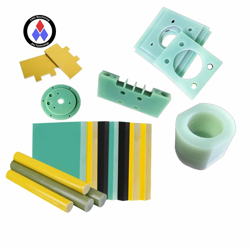Plastic cnc FR4 machining parts epoxy resin board G10 FR4 Glass plate sheet machined parts 3d printing service