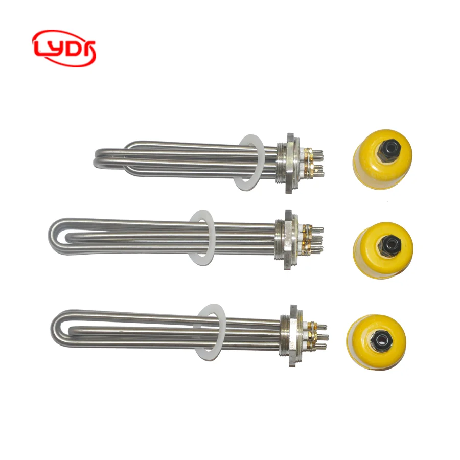 Factory production Multiple materials available 12 volt dc heating element Customizable power Flange heating tube