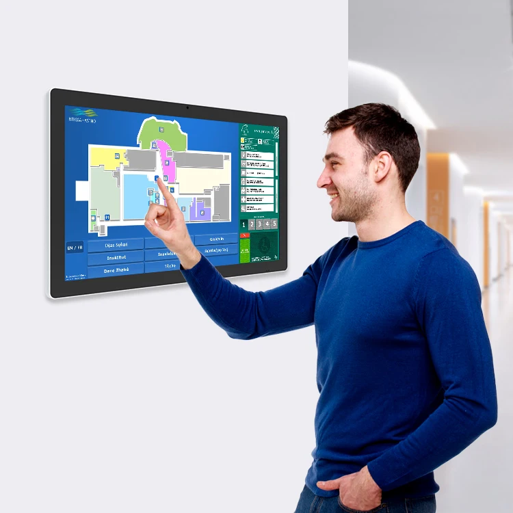 HD A Level Screen Android Interactive Digital Signage Ultra Wide Industrial Capacitive 1080P Portable Touch Screen Monitor