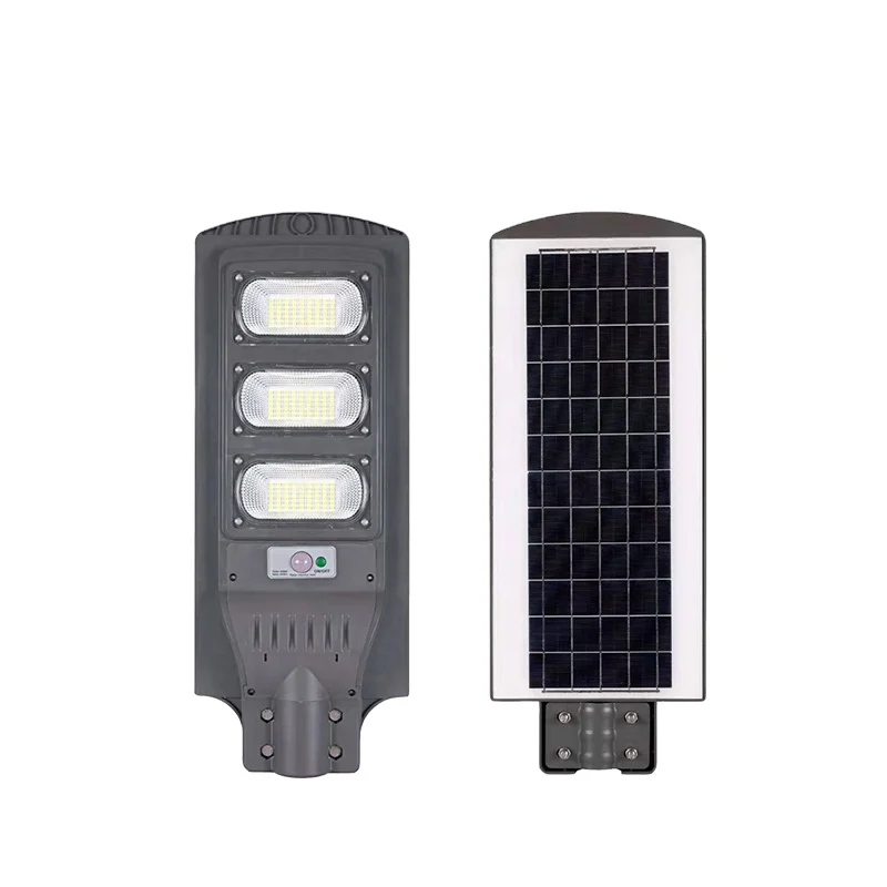  Заводская цена Ip65 водонепроницаемые лампы Solares наружный Smd 40 Вт 60 90 все в одном интегрированный Abs светодиодный солнечный уличный