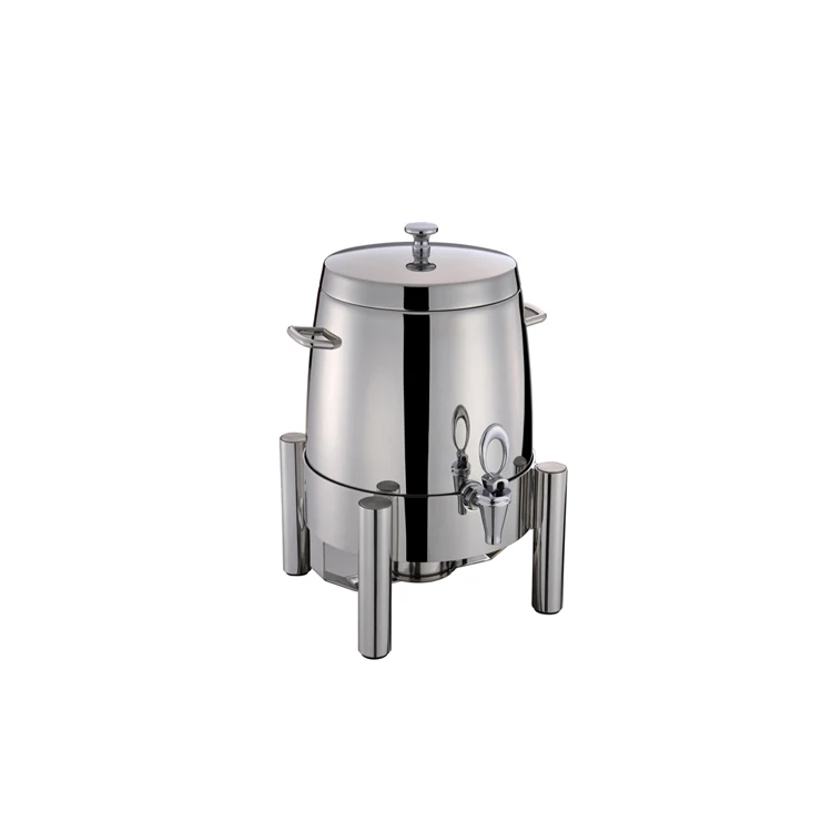 2021 Factory supply stainless steel coffee urn milk soft drink beverage dispenser Hotel buffet ware food warmer for restaurant