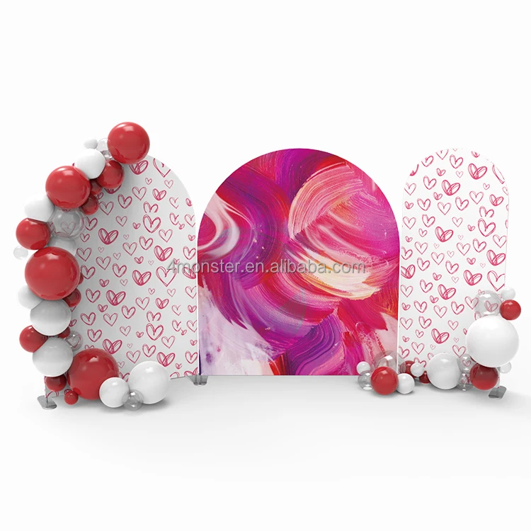 Event Wedding Backdrop Decoration custom background with logo for Party Wedding use