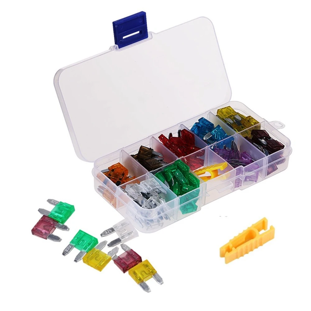 120 Pcs Mini Blade Fuse AUTO Car Fuse 5 7.5 10 15 20 25 30 AMP for Car RV Truck Motorcycle Boat