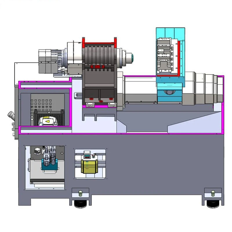 New Design P3518 High Precise Electric Spindle Gang Tool CNC Turning Machine