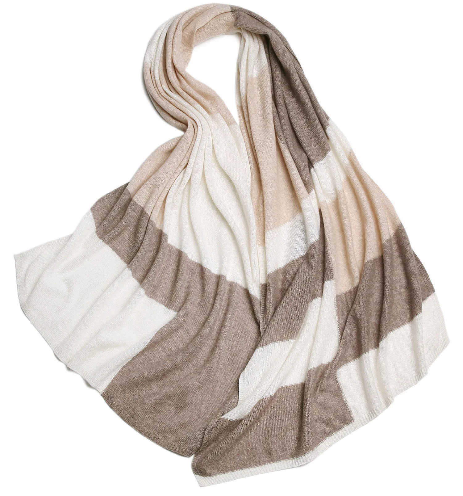 Inner Mongolia Manufacturer 100 cashmere knit scarf