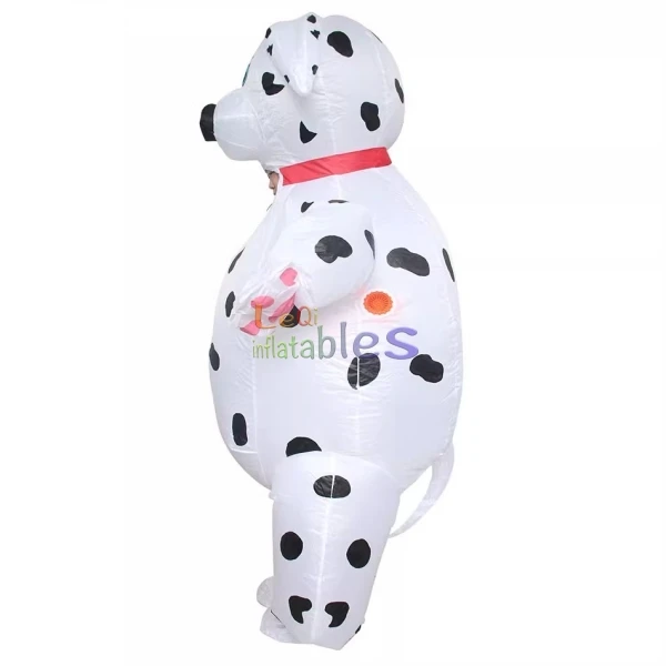 Hot Sale Inflatable Pet Costume Inflatable Moving Cartoon Dalmatian Inflatable Spot Dog Costume