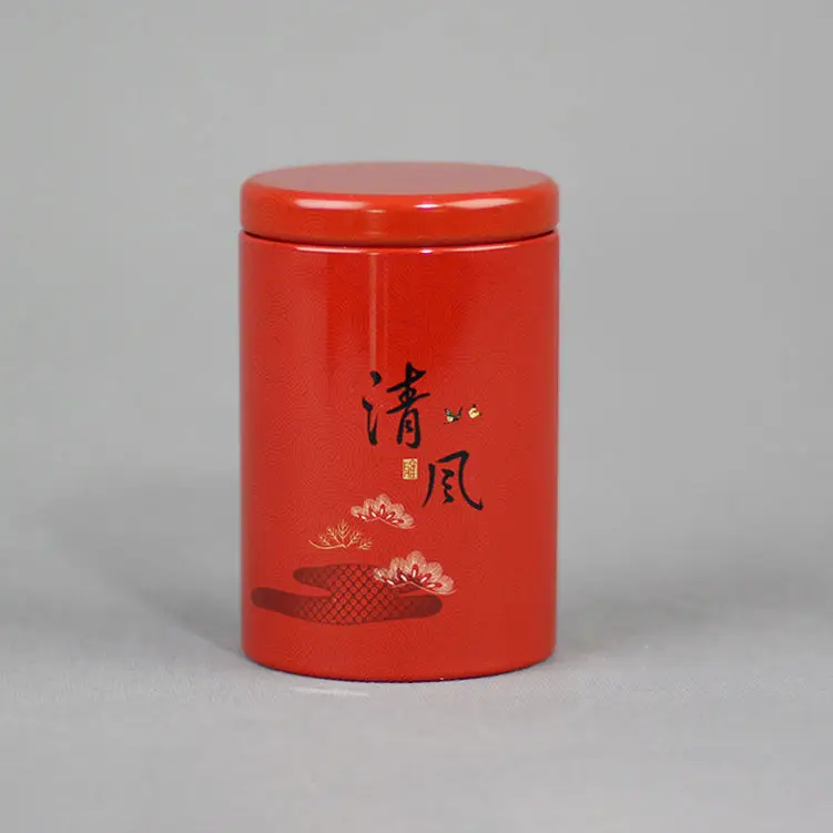 Wholesale Round Mini Tin Boxes Storage Gift Tea Coffee Sugar Canister Packaging Tinplate Tin Container Metal Tinplate Can