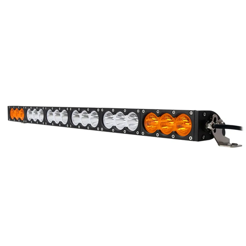30W /60W /90W /120W /180W/240W/270W/300W single off road amber white led light bar IP68 truck light high power lled work light
