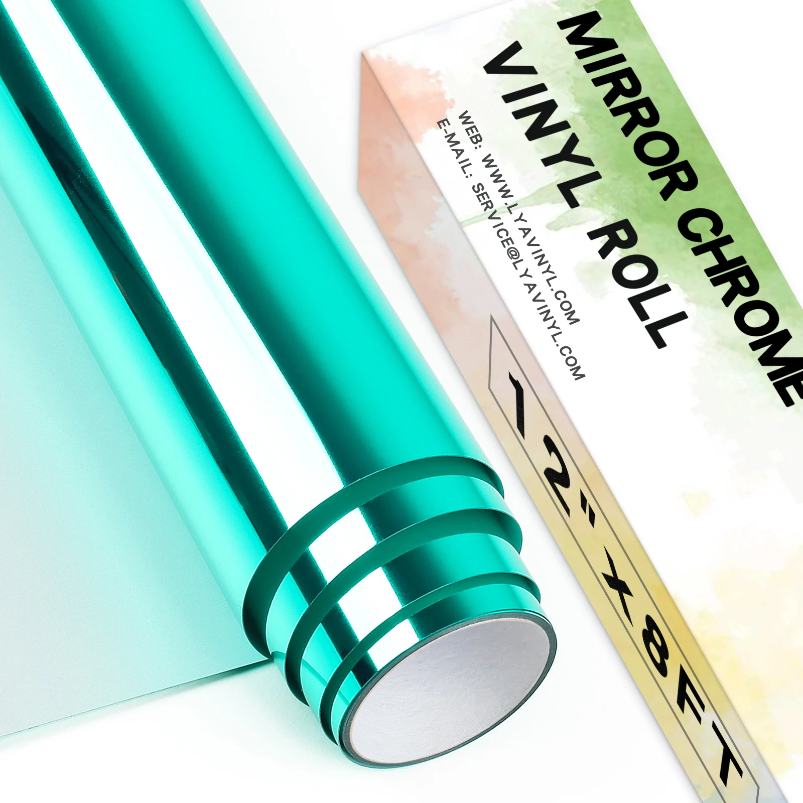 Mirror Self adhes vinyl adhesive film die-cut vinyl paper colorful roll advertising poster material for cutting plotter