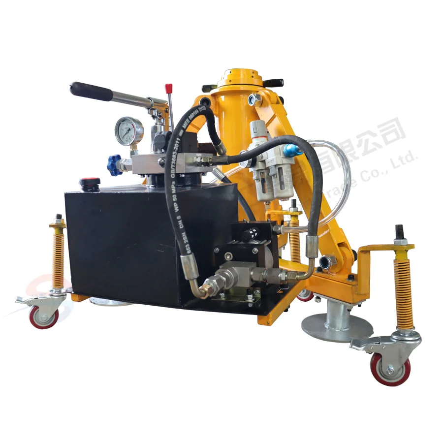 Newly designed hydraulic cylinders for the tripod lift used in aircraft maintenance