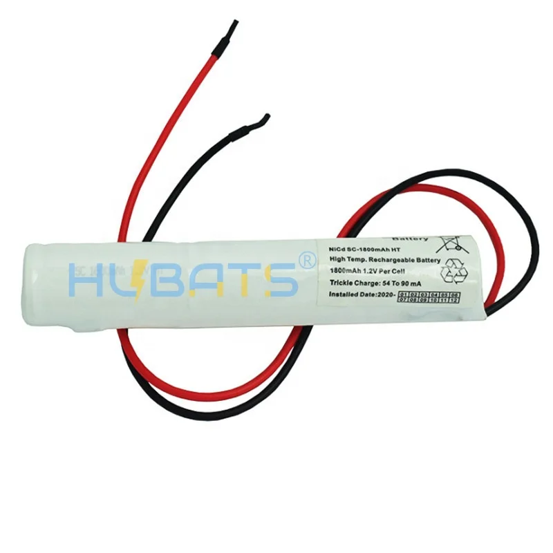 Rechargeable batteries Ni-Cd SC 1800mah 3.6V  for emergency lighting Nicd Sub C 1800mah 3.6V for LED lights SC 1.8Ah 3.6 volts