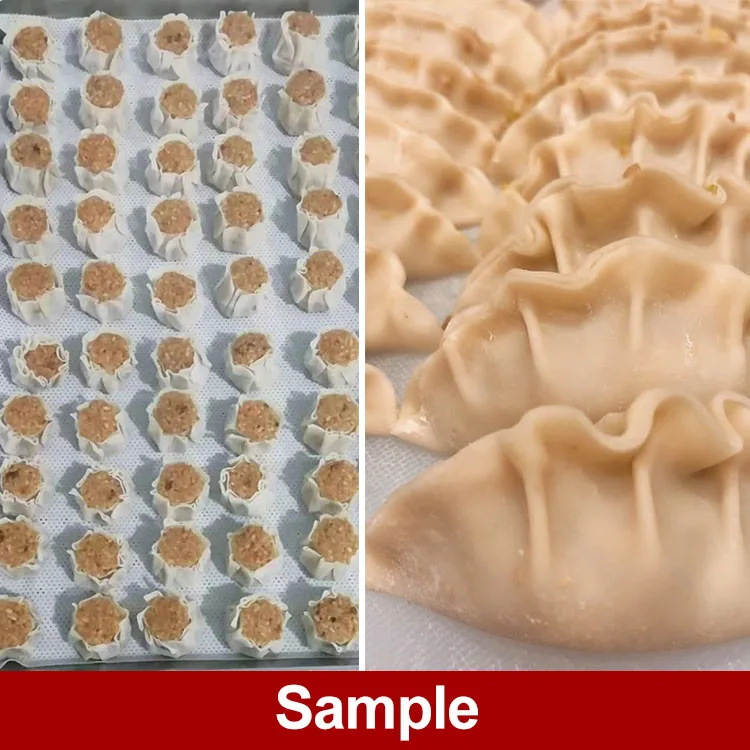 Automatic high speed small dumpling noodle gyoza skin samosa making machine in China