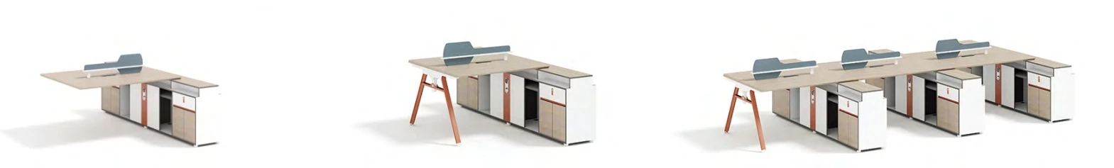 Modern Design 4 Person Office Furniture Workstation Desk