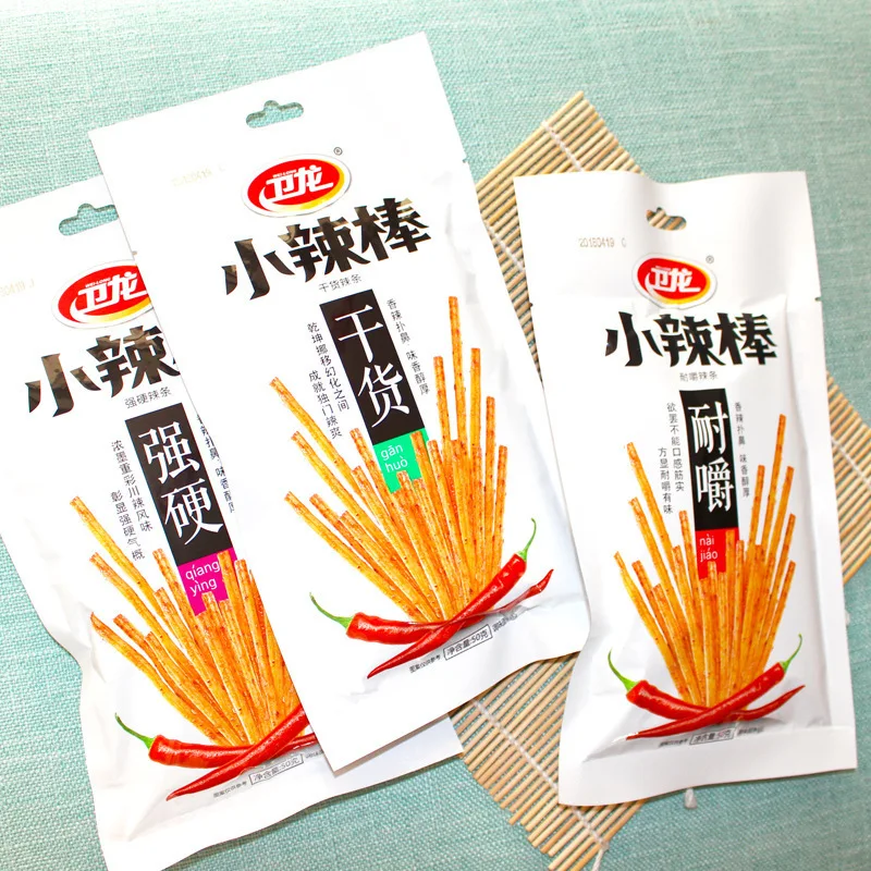 Weilong пряный Tiao 50 г/пакет пряного сушёный полосками бобовый сыр с фаст-фуд характеристикой на китайском языке