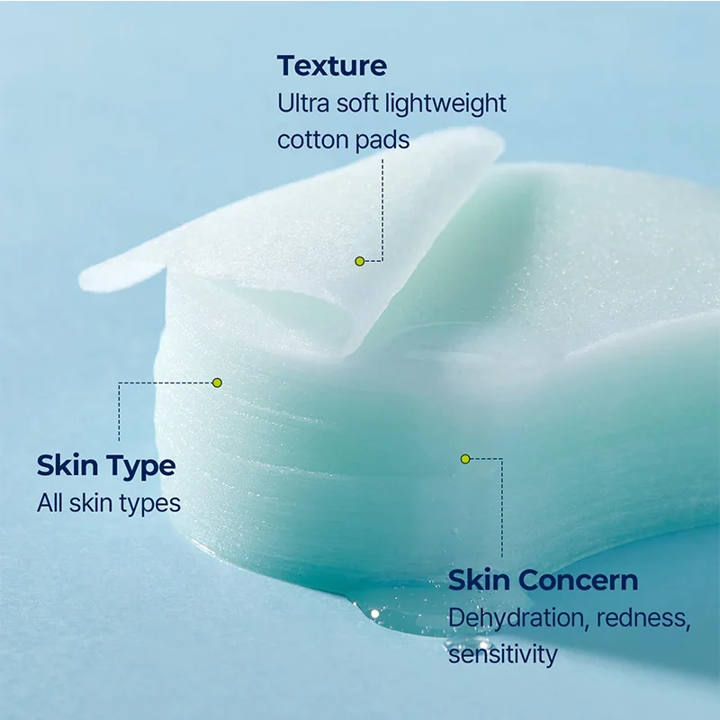 Hyaluronic Acid Toner Pads for Face (80 Pads) Moisturizing Facial Pads for Cooling, Soothing, Hydrating Spot Masking | Alcohol-F