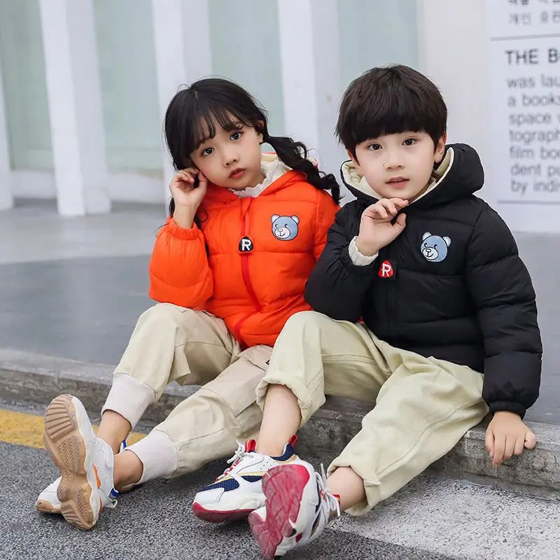 High Quality Custom Brand Logo Winter Jacket Down Padded Kids Boy Girl Puffer Coats