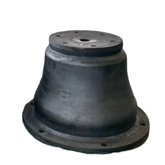 ZC1400H 1400*2100*1890mm Marine Rubber 2000 Height Super Cone Rubber Fender System With Steel Panel Pe Pad Chain Shackle Anchor