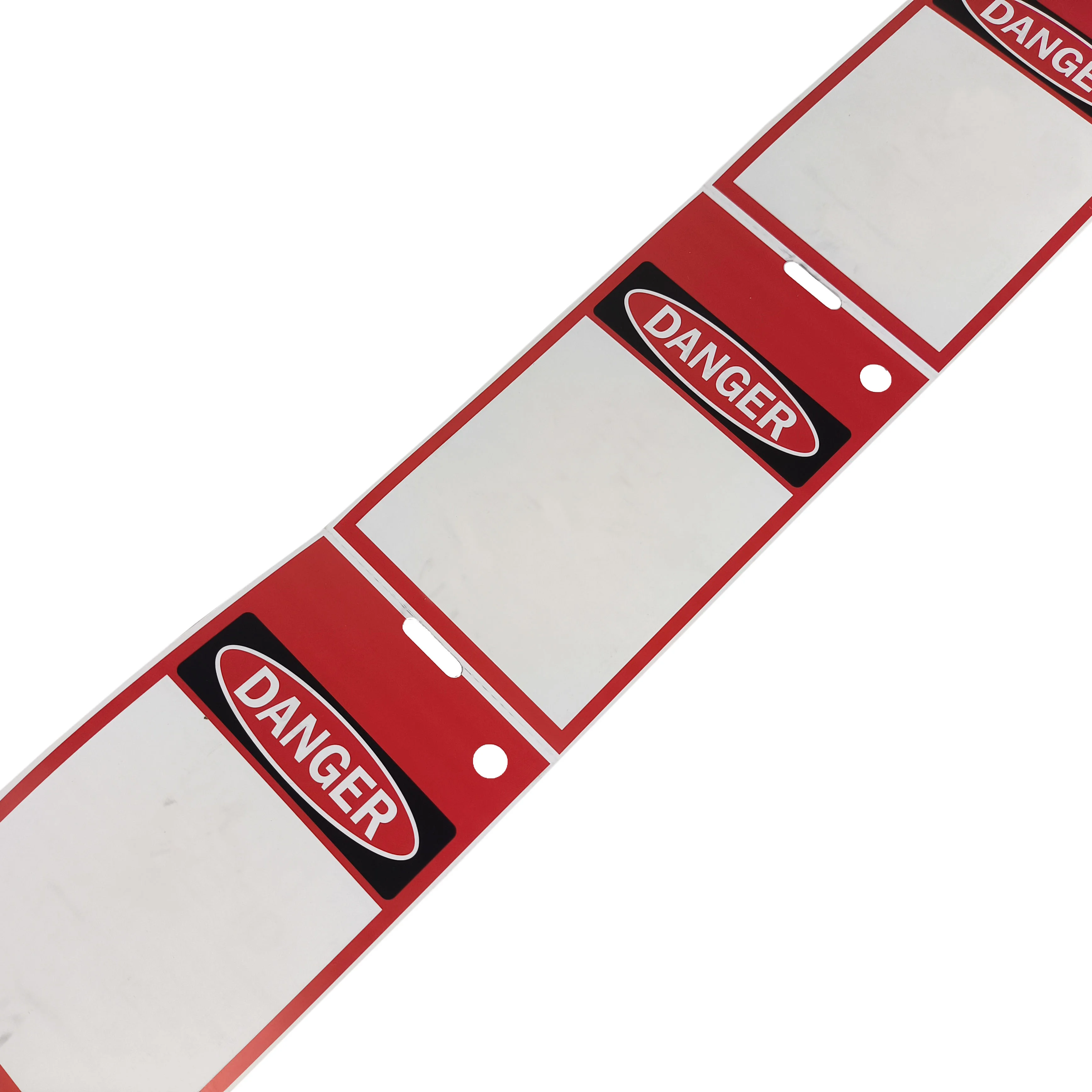 OEM Custom-packaged double-sided printed DANGER warning tags  for Enhanced Safety