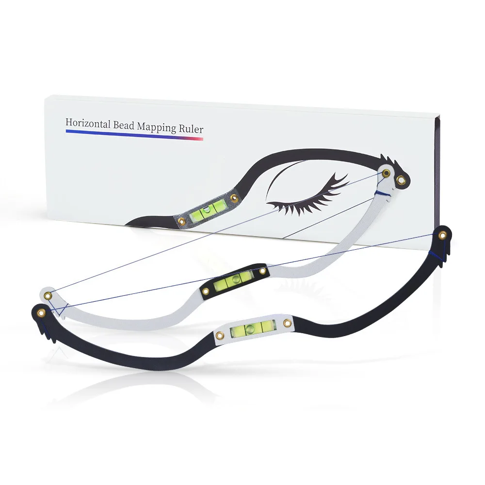 Cross-border supply of horizontal bow eyebrow ruler, tattoo embroidery horizontal bow and arrow ruler, eyebrow measuring balance