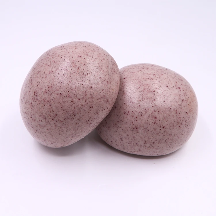 
China Food Bread Steam Bun Steamed Black Rice Frozen Bun 