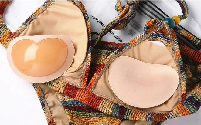 2022 Heart Shape Breast Enhancers Fabric Insert Reusable Bra breast silicone pad bra inserts pads enhancer Sticky bra insert