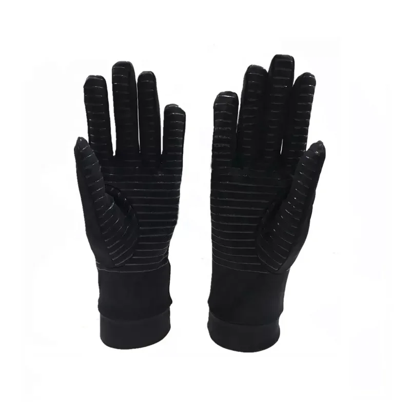 Full Finger Copper Nylon Compression Therapy Arthritis Gloves