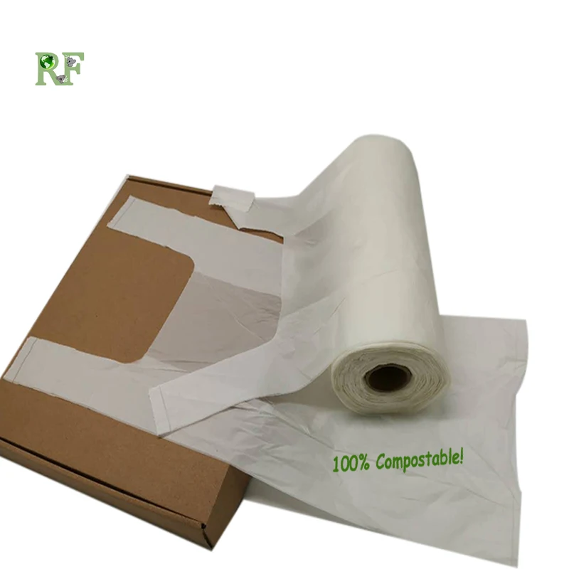 Home Compostable Biodegradable Produce Shopping Bags for Fruirts and Vegetables Roll Grocery Bag Dongguan Food Package Heat Seal