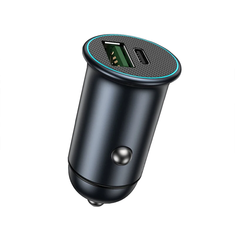 2022 Car Charging Accessories Dual Usb Car Charger Adapter 2 Usb Port Led Display 3.1a Smart Car Charger For Iphone Mobile Phone