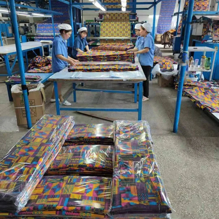 Yachitex Nice Design Ankara Cotton Wax Fabric Fashionable Printed Pattern African Dashiki Dress Curtain Underwear Industry Use