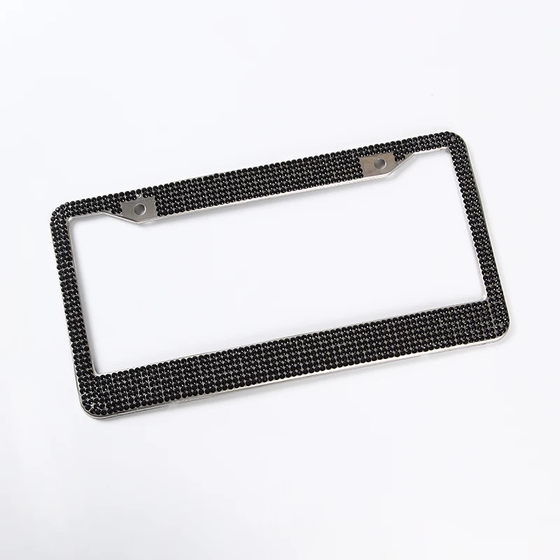 Luxurious Diamond-encrusted Glowing License Plate Frame Number Plate Frame Holder