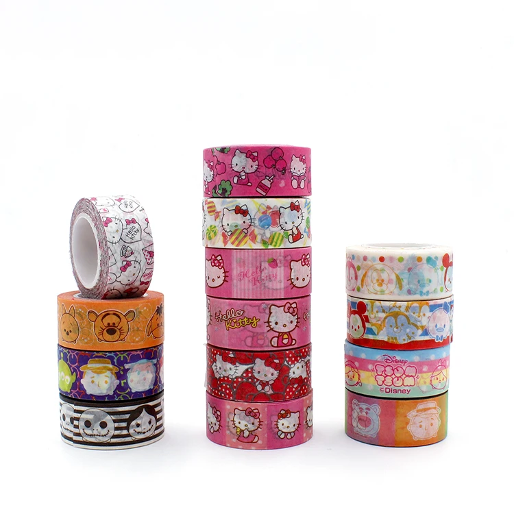 Custom Washi Tape Set Glitter Foil for School Girl Scrapbooking Supplies Personalized Journal Table Fridge Decoration