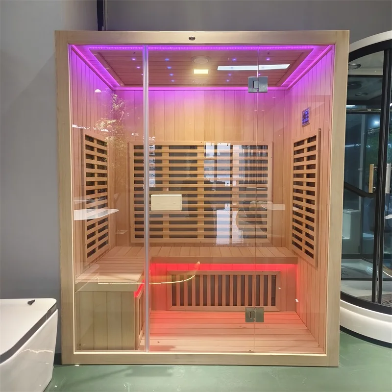 10 Persons Large Hotel Commercial Health Far Infrared Automatic Treatment Sauna Room