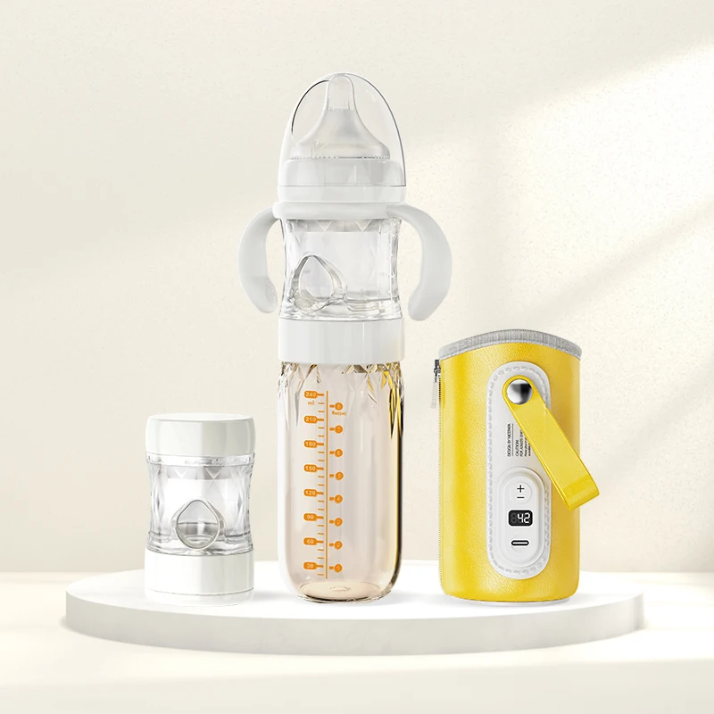 custom private label anti colic silicon baby feeding drinking glass bottle newborn set with sleeve