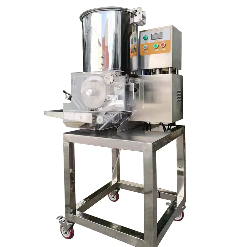 Customized Fully Automatic 304 Stainless Steel Hamburger Patty Making Machine Beef Chicken Patty Forming Equipment Motor Core