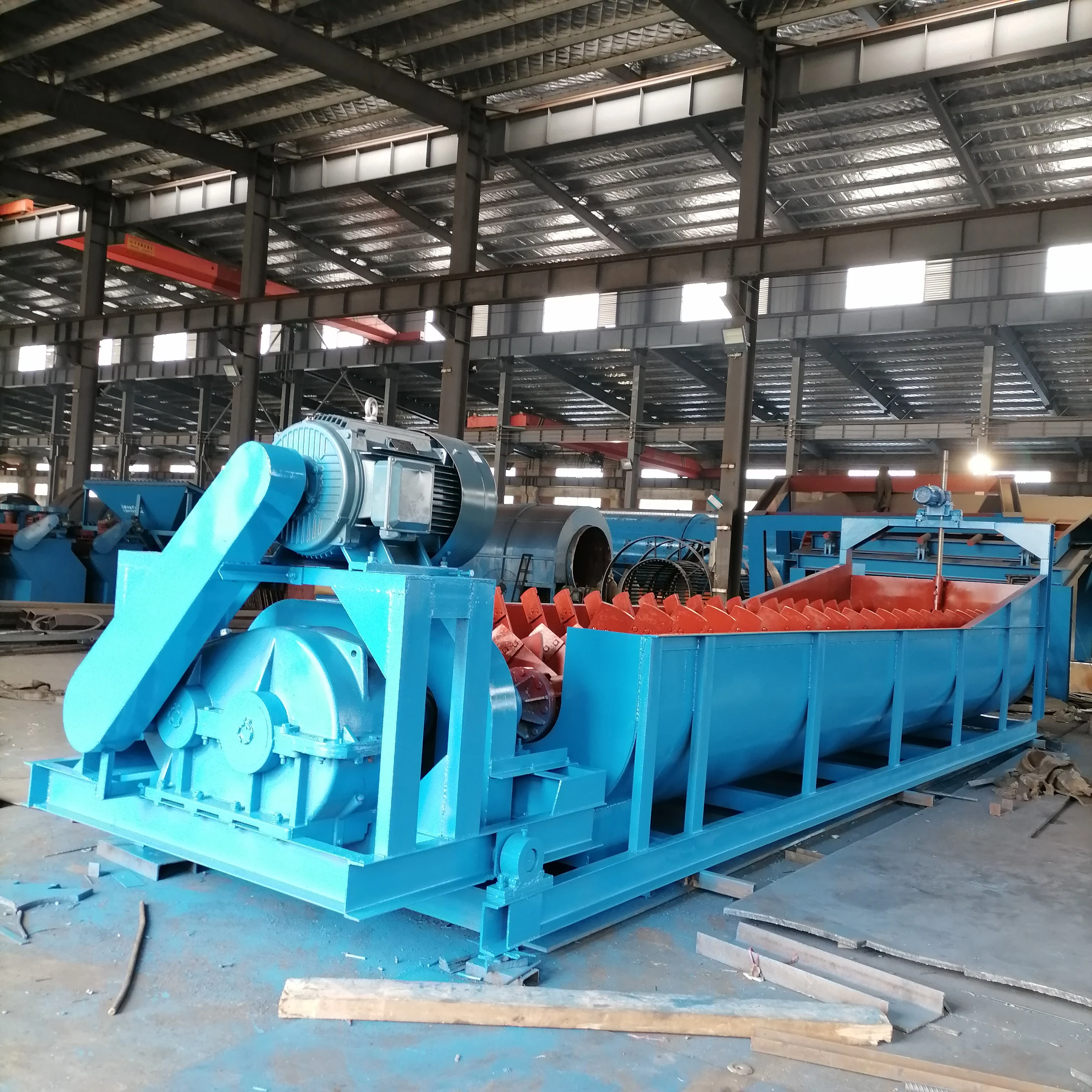 New Large High Quality Double Single Spiral Bauxite Clay Ore Washing Machine Trough Type Ore Washing Machine