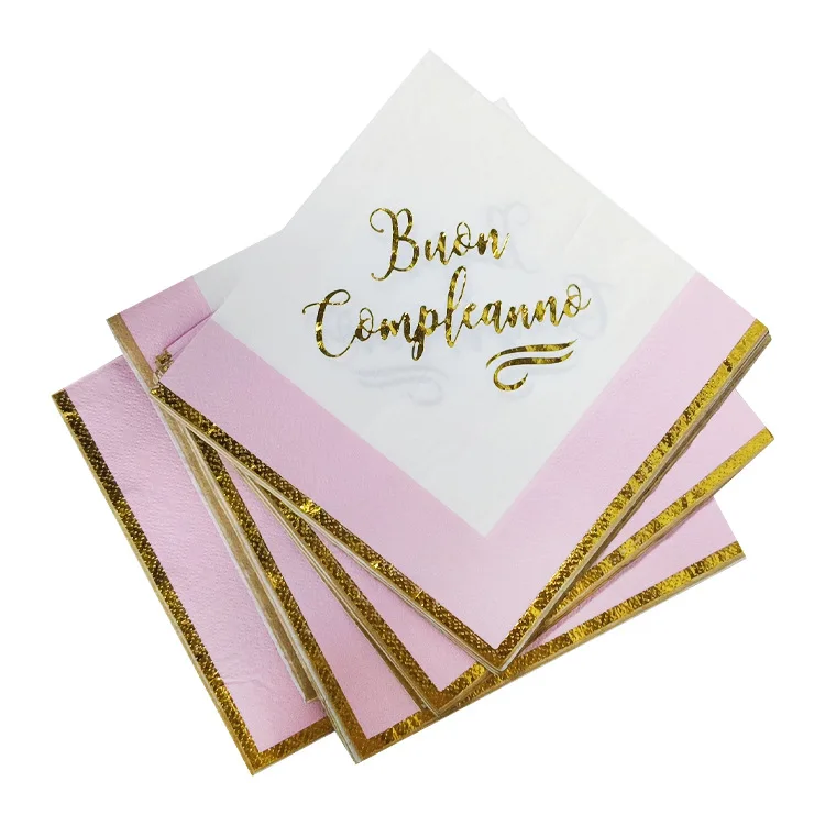 Hot Sale Custom Napkins With Logo Dinner Napkins Tissue Paper