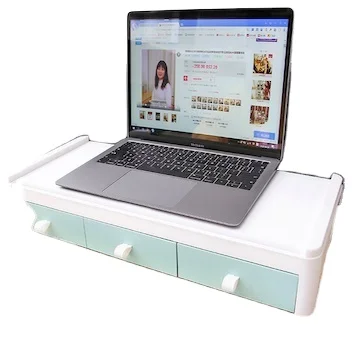 double layer ABS  Monitor Stand Riser  Storage Desk Organizer for PC Laptop with drawersComputer Monitor Raiser
