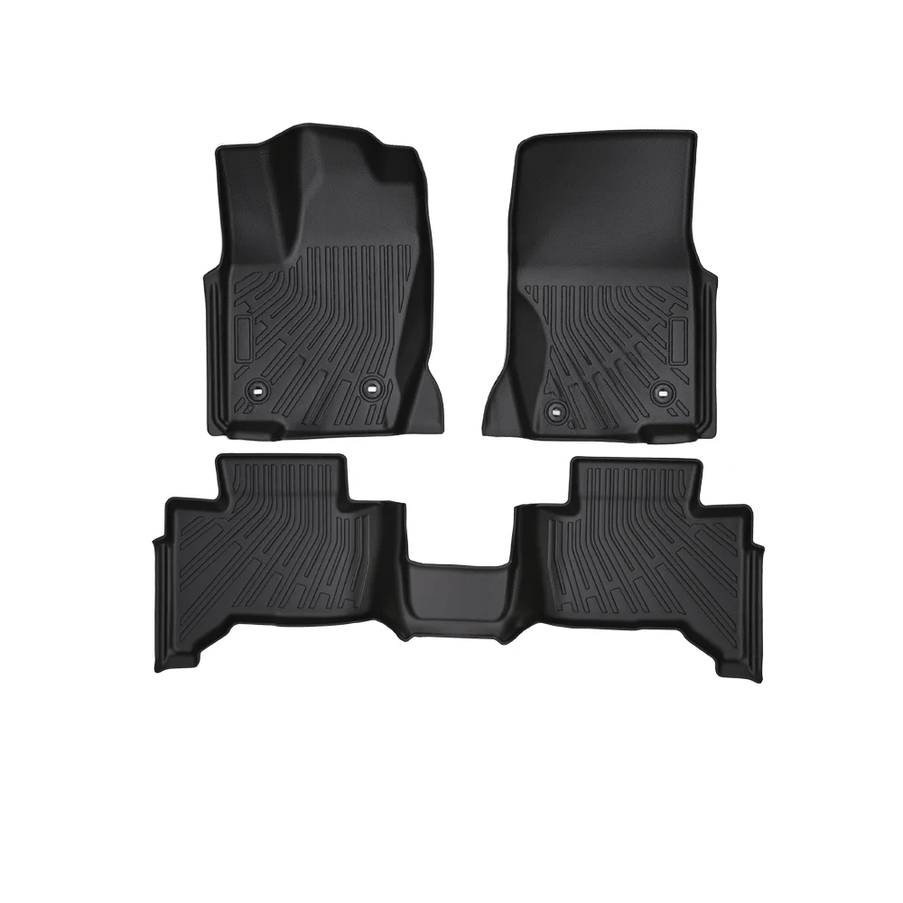 All Weather Floor Mats for Toyota Prado LC250 Land Cruiser 250 3D TPE Rubber Liners 3PCS